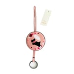 Radley Garden Party Pink Leather Handbag Charm Key Fob Attachment New With Tags