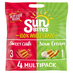 Walkers Sunbites 100% Whole Grain Crisps Sour Cream Sweet Chilli Mix Pack 24x25g