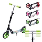 AREBOS Trottinette pour Adultes et Enfants Pliable Hauteur Ajustable max. 100 kg