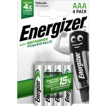 Energizer Recharge Power Plus AAA 700mAh Batterier (4 Stk. Pakning)