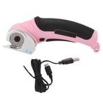 Ciseaux &eacute;lectriques sans fil coupe-tissu portatif 240 tr/min outil Rechargeable pour &eacute;ponge de tapis rose