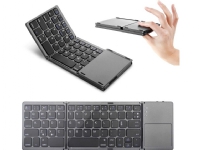 Strado Keyboard Bluetooth Keyboard Universal Foldable - Black universal - US Layout