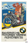 MOTO BMW Rubj - POSTER HQ 60x90cm d'une AFFICHE VINTAGE