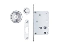 Tesa Assa Abloy KITPRIVRCORIS KIT Serrure pour porte coulissante inoxydable ronde