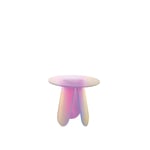 Glas Italia - SHI01 Shimmer Side Table, Transparent glass, Ø52 - Småbord & sidebord - designer_patricia_urquiola - Flerfarget - Glass