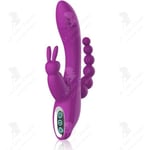 LCC® Tre-Head Silikon Vibrator Silikon Massager för Kvinnor Electric Safety 7-Band Massager för Vuxna