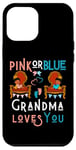 Coque pour iPhone 12 Pro Max Rose ou bleu Grandma Loves You Granny Nana Mimi Grandmother