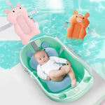 (Pink)Baby Bath Cushion Baby Bath Support Cushion Soft Skid-Proof Safe For