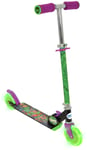 Turtles Kids Foldable 2 Wheel Scooter with Light Up Wheels