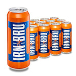 IRN-BRU Regular, 12 Pack Original Big Can Fizzy Drinks - 12 x 500ml Big Cans