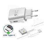 Chargeur - Huawei - P30 - Fast Charger - 3A - Câble USB-Type C inclus