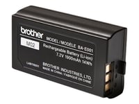 Brother Ba-E001 - Batteri För Skrivare - Litiumion - För Brother Pt-P750  P-Touch Pt-750, E300, E500, E550, H500, H75, P750  P-Touch Edge Pt-P750