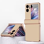 OPPO Find N2 Flip Electroplasting PU Case  Gold