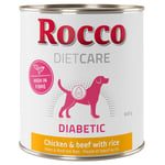 Rocco Diet Care Diabetic kana, nauta ja riisi 800 g 6 x 800 g