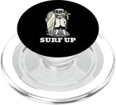 Surf Up Skeleton At The Sea PopSockets PopGrip for MagSafe