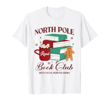 Funny North Pole Book Club Hot Cocoa Bookworm Christmas Xmas T-Shirt