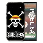 Case for Google Pixel 6A Manga One Piece Skull Design