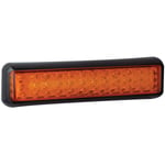 LED Blinkerslampa 200mm Amber | Svart