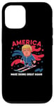 iPhone 12/12 Pro Donald Trump Skiing America - Make Skiing Great Again Case