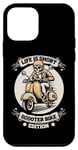 Coque pour iPhone 12 mini Mobylette Squelette Moto Motard - Scooter Trotinette