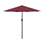 Soges - Parasol ø 264 cm, parasol de jardin inclinable, parasol de terrasse, parasol à manivelle avec protection uv, convient pour balcon, jardin,