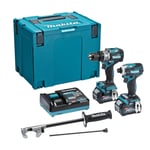 Makita 40V Max Combi & Impact Driver Kit XGT 2 x 2.5 40v Batteries DK0114G208