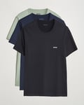 BOSS BLACK 3-Pack Crew Neck T-Shirt Black/Navy/Green