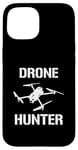 Coque pour iPhone 15 Drone Hunter Objet volant Contrôle de la circulation aérienne