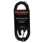 Rockline standard mikrofonkabel 3m JACK/XLR