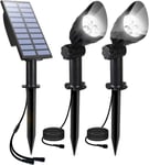 Solar Spotlights Outdoor Spot Solaire Exterieur,IP65 Lampe Solaire Exterieur Jardin Decorative Lampe Solaire Exterieur Puissante