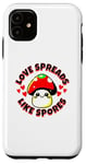 iPhone 11 Love Spreads Like Spores Cute Funny Kawaii Mushroom Case