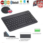 Ultra Slim Wireless UK Bluetooth Keyboard For PC iMac iPad Android Phone Tablet