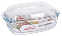 Oven dish casserole with lid  3L roasting oven tray glass Quttin