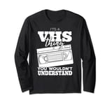 VHS Gift Video Cassette Tape Collector Long Sleeve T-Shirt