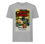 T-Shirt Homme Col Rond Blood Of The Vampire Vieille Affiche Film Rétro Poster Cinéma Vintage