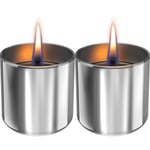 Tenderflame - Lilly bordslykta 8 cm 2-pack silver