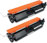 2X 17A 217A Cartouches De Toner Noire Compatible Pour Imprimante Laserjet Pro M102A M102W Mfp M130A M130Nw M130Fn M130Fw (Avec Une Puce, 2 Unités)[X564]