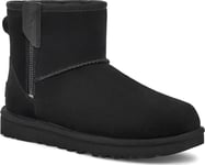 UGG Women's Classic Mini Bailey Zip Boot Black, 41