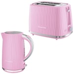 Russell Hobbs Eden Kettle & Toaster Kitchen Set (Rasberry Pink)