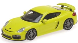 MINICHAMPS - Voiture sportive PORSCHE Cayman GT4 de 2016 de couleur jaune - 1...