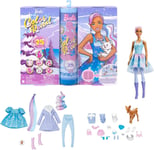 Barbie Colour Reveal Doll Activity Advent Calendar with Accessories