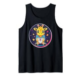 Adorable Giraffe In Space Adventure Tank Top