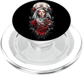 #snirt mystique femme t-shirt femme noire rose noire PopSockets PopGrip pour MagSafe