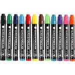 Glass and Porcelain Pen - 12 pcs. Semi Opaque (31653)