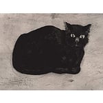 Guerard Black Cat For Journal Sketch Unframed Wall Art Print Poster Home Decor Premium