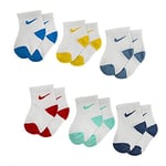 NIKE Mens Basic Pack Crew Calze Multicolor Unisex Mn0299-u3h SOCKS, Multicolor, 6 Months EU