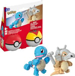 MEGA Pokemon Squirtle & Cubone Jeux De Construction, HXP15, Carapuce & Osselait