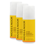 Moss & Noor After Workout Deodorant Fresh Grapefruit 3 x 60 ml