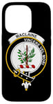 Coque pour iPhone 14 Pro Armoiries MacLaine - Blason de la famille