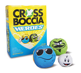 Schildkröt Crossboccia Doublepack Heroes, Jeu de Pétanque, 2x3 Balles avec Différents Motifs , pour 2 Joueurs, Comprend Balle de Visée